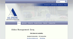 Desktop Screenshot of aldonmanagement.com